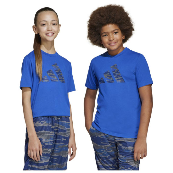 Adidas Παιδική κοντομάνικη μπλούζα Training Essentials Camo Tee